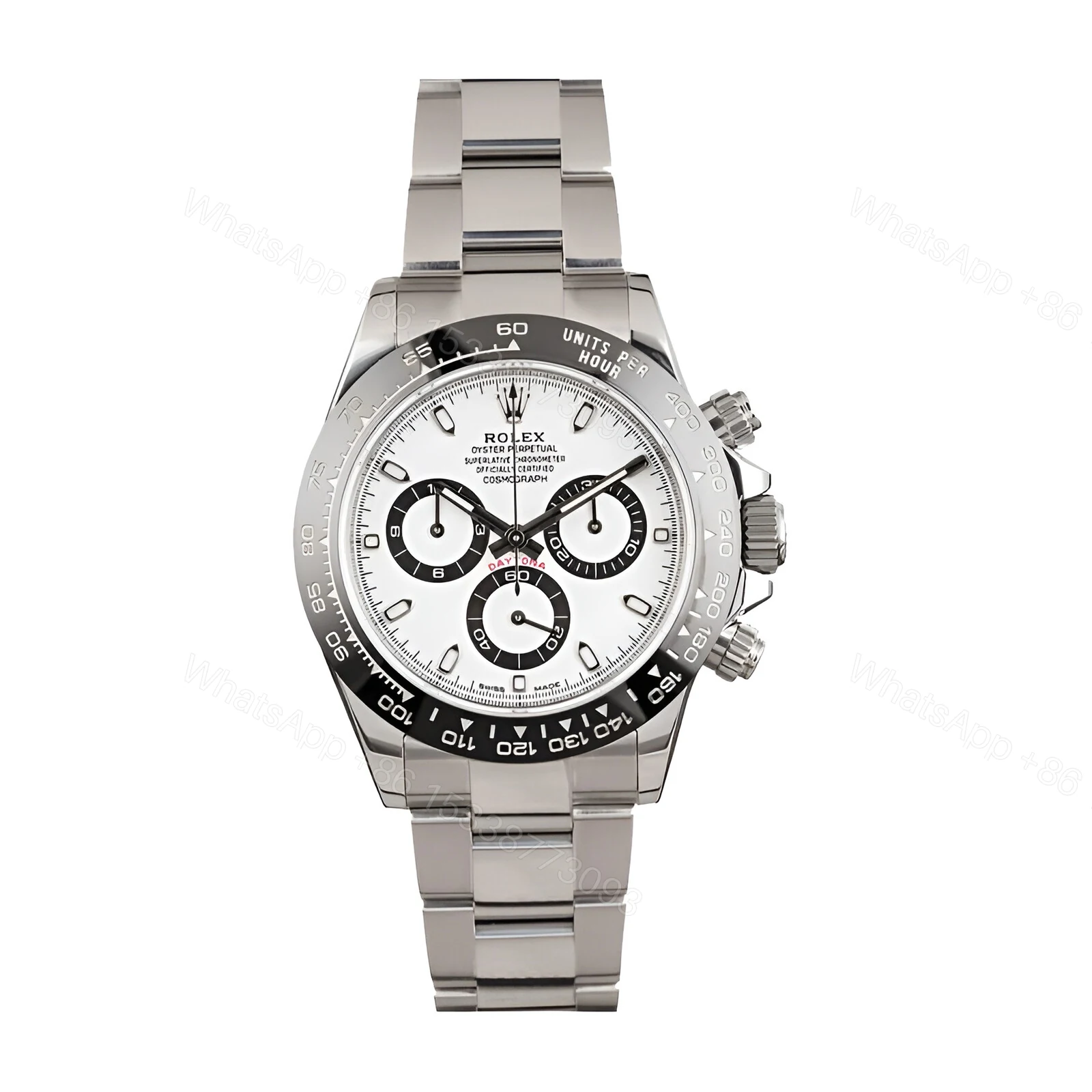 Rolex Daytona Ceramic Bezel White Dial 116500ln-0001 Oyster Replica — view 1