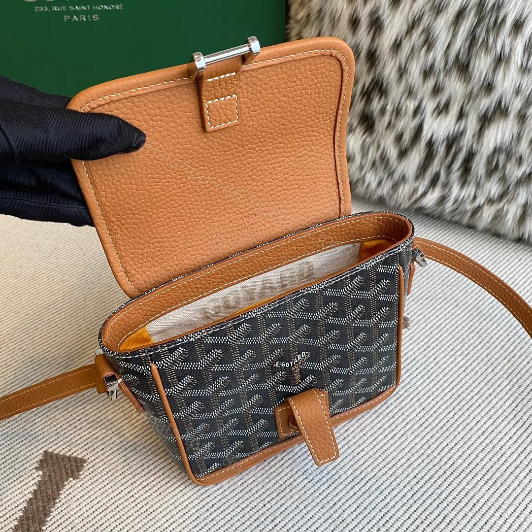 View 7 of Goyard Black Coated Canvas Mini Cross-Body Bag