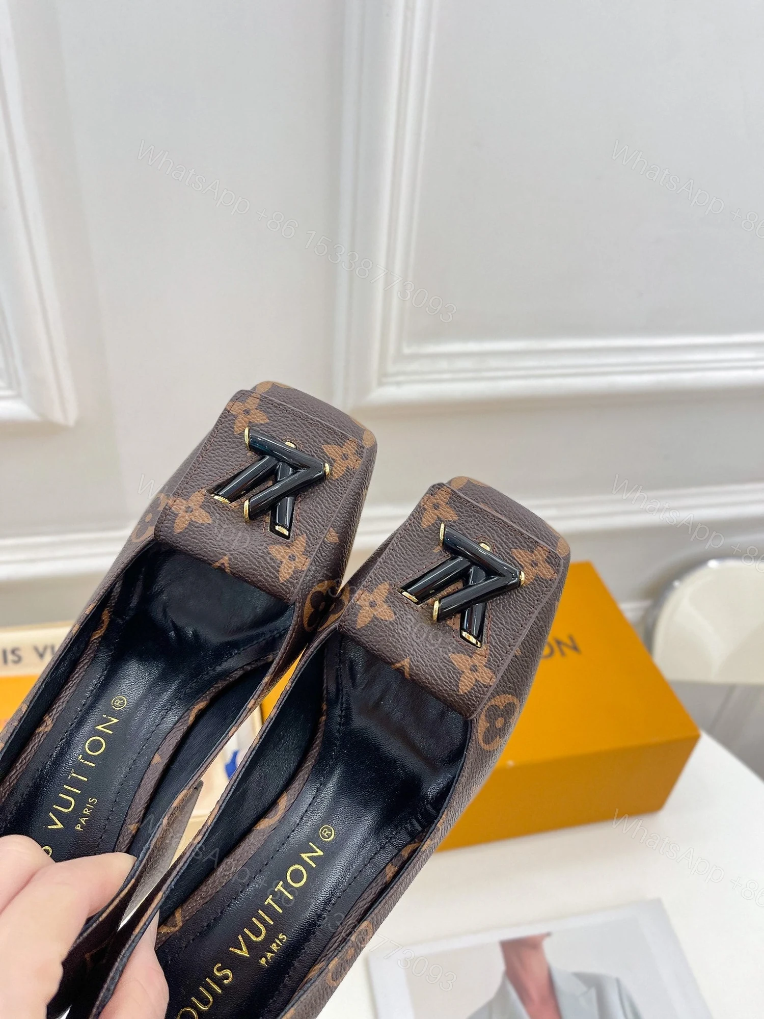 View 6 of Designer LV High Heel Shoes 011