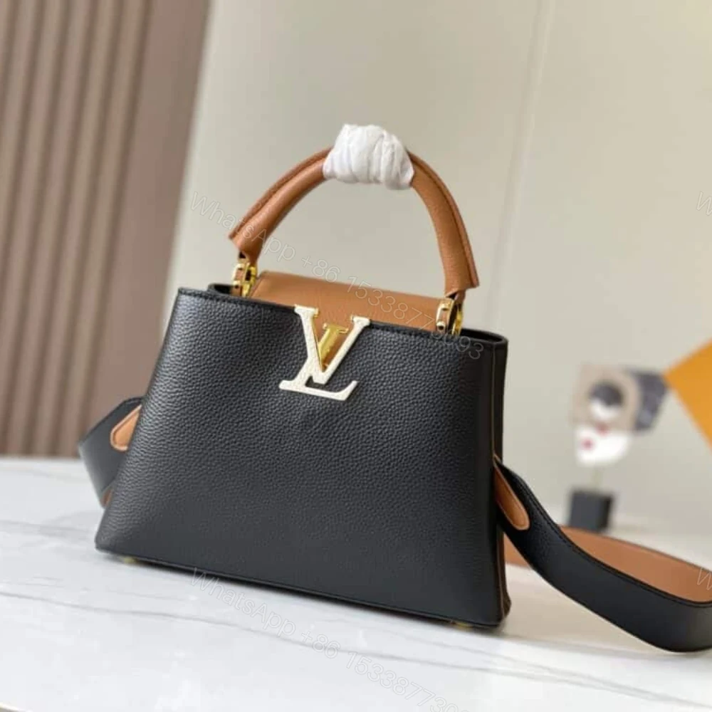 View 2 of Louis Vuitton Capucines BB Black Arizona 27Cm M59466