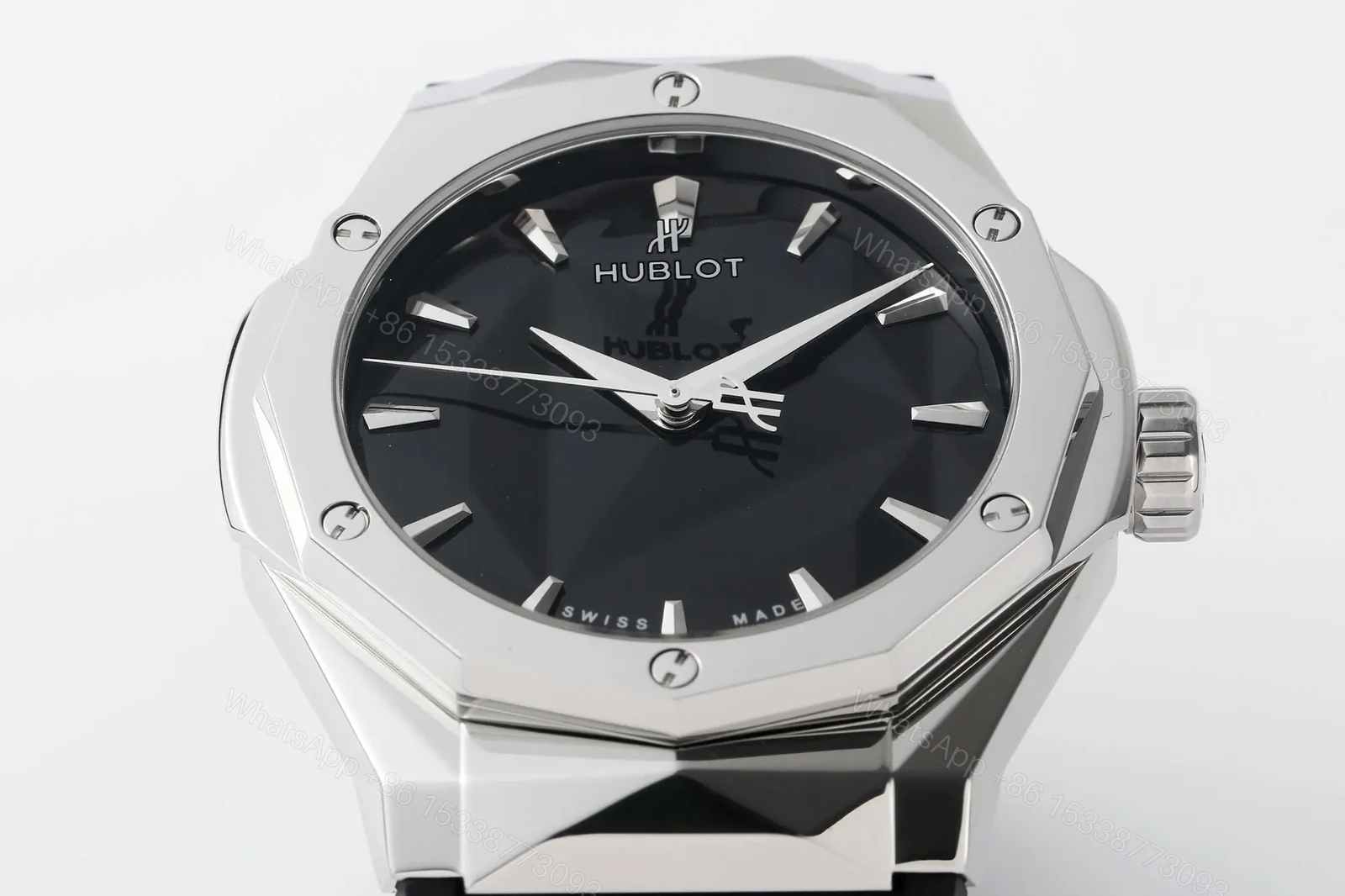 View 4 of Hublot Classic Fusion Black Dial Stainless Steel Rubber Strap Watch 40mm
