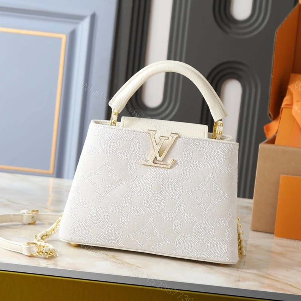 View 2 of Louis Vuitton Capucines Mini Vanilla 21Cm