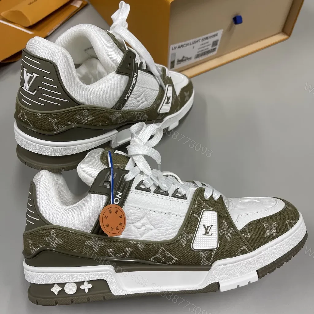 View 9 of White Olive Luxe High-Top Sneakers: Premium Comfort & Style