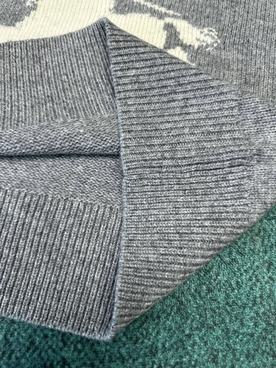 View 9 of Grey Knit Sweatshirt: Modern Texture, Elevated Comfort