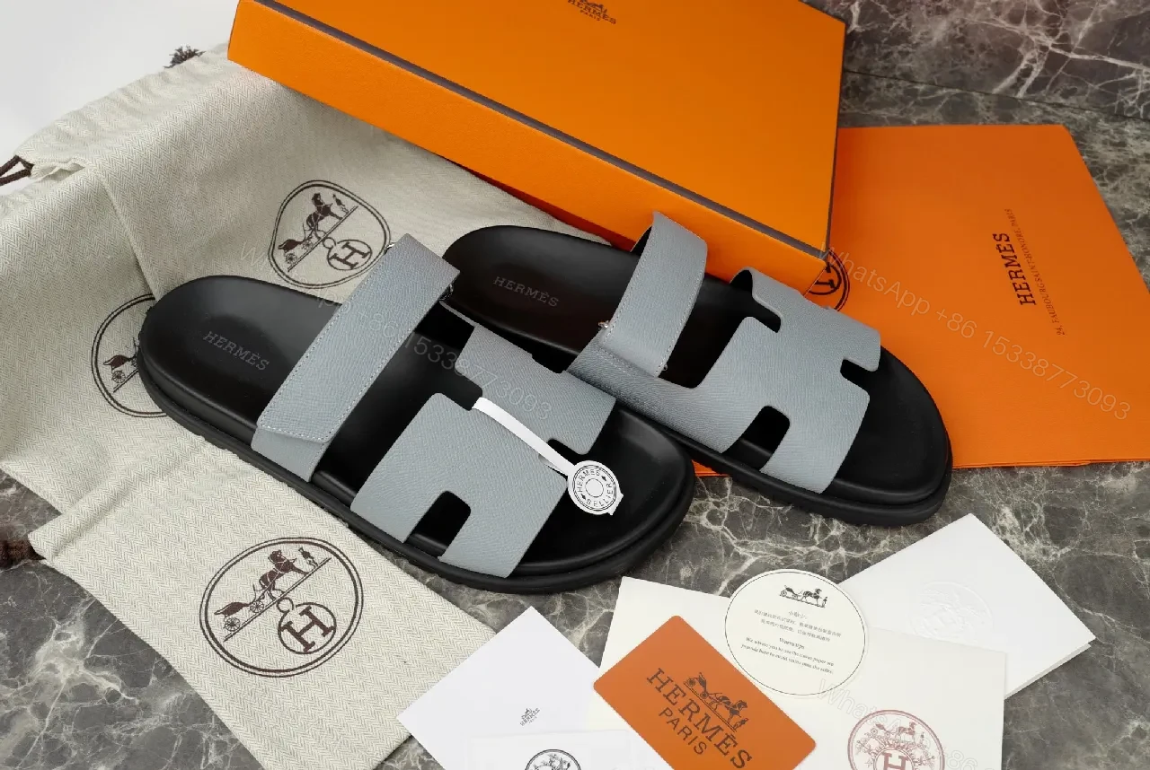 View 2 of Patterned Leather Sandals + Premium Leather + Modern Strap + Interlocking Design + Sandals