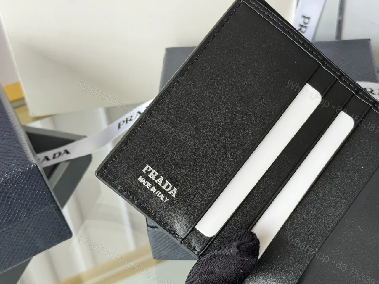 View 7 of Structured Saffiano Wallet: Luxe, Compact, Durable Everyday Use