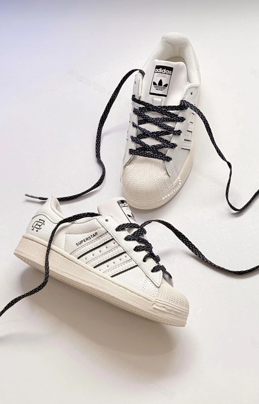 View 5 of FIRST COPY ADIDAS ORIGINALS SUPERSTAR UNDEFEATED WHITE BLACK SHOES