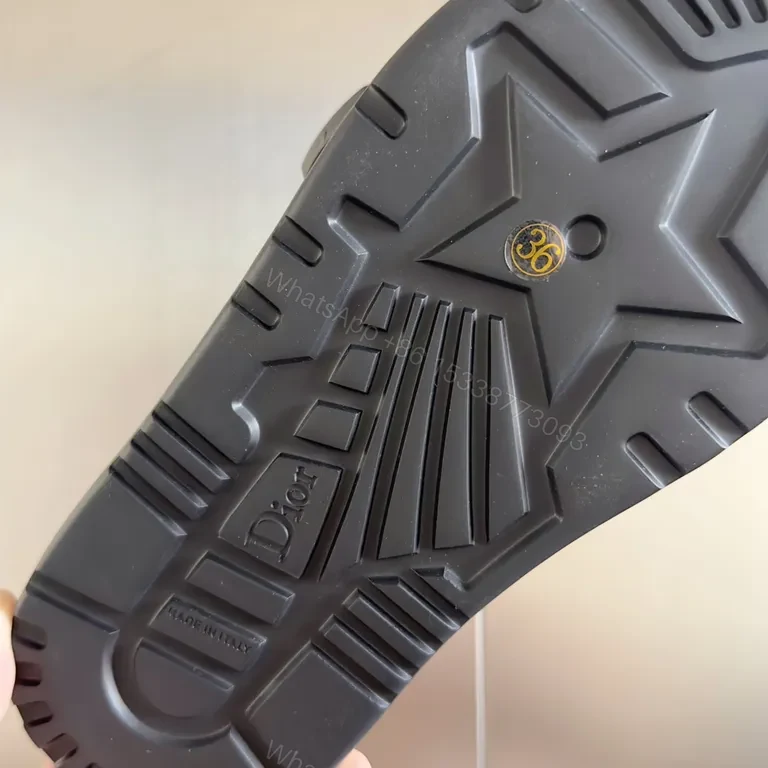 View 5 of Minimalist Leather Slide with Signature Detailing - Designer-Inspired Comfort