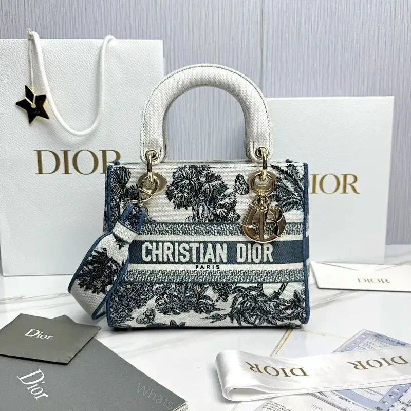 Chic Indigo Canvas Satchel: Luxe Craft & Bold Print Bag — view 1