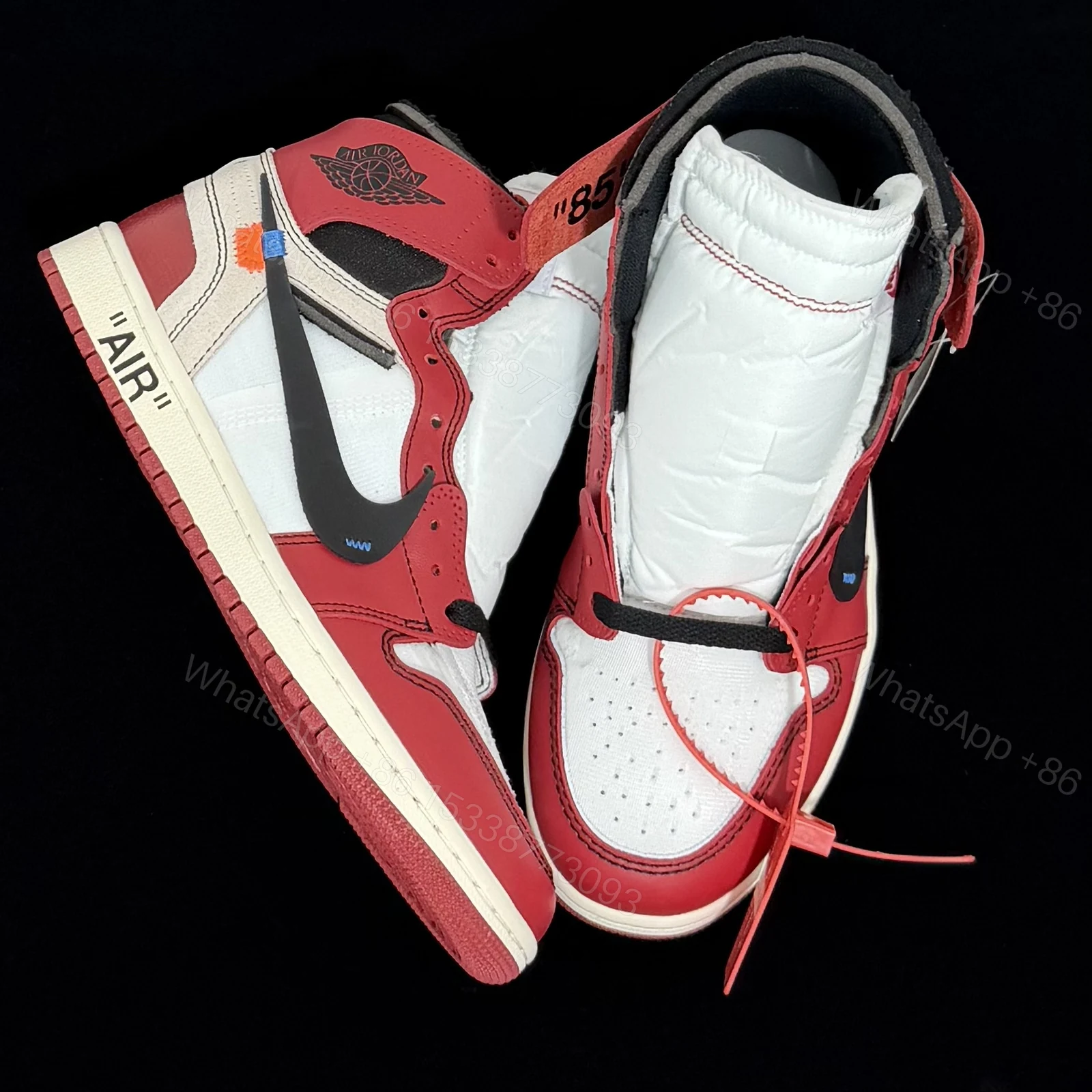 View 8 of Off-White × Air Jordan 1 Retro High “Chicago” Reps