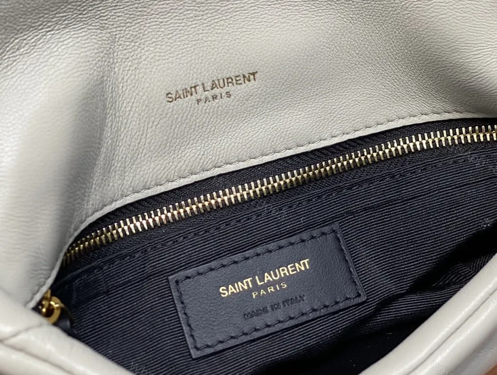 View 2 of Quilted Cream Envelope Bag â€” YSL-Inspired Luxury, Crossbody