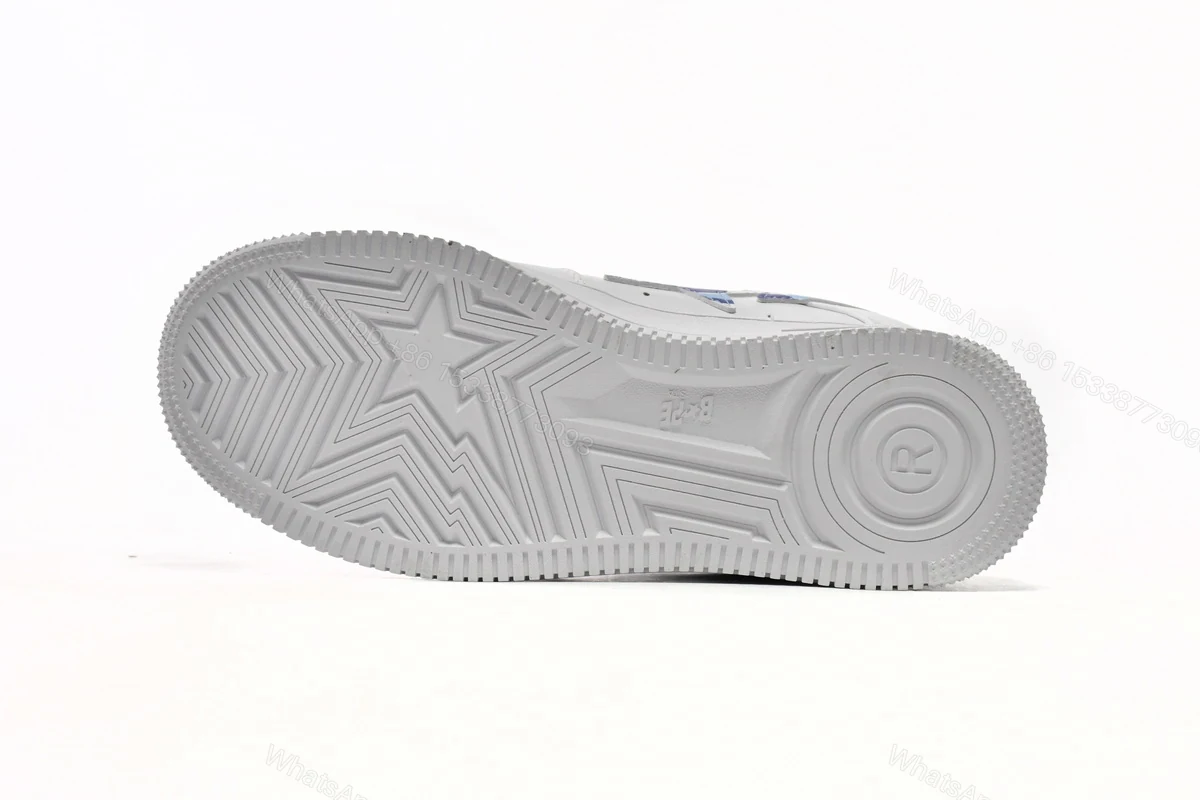 View 9 of Cheap Fake BapeSta Low White Blue Camouflage