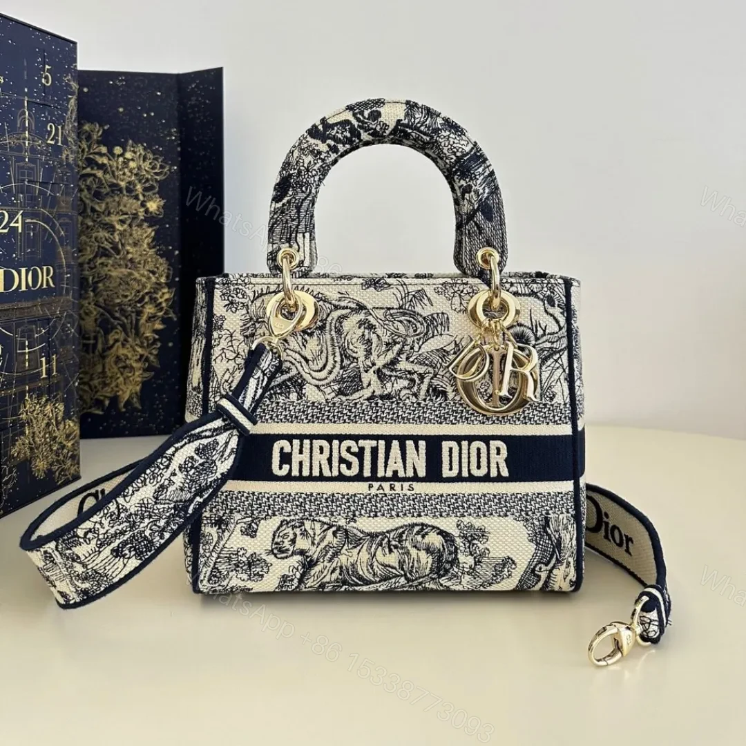 CHRISTIAN DIOR BAG Lady D-lite Bag Blue — view 1