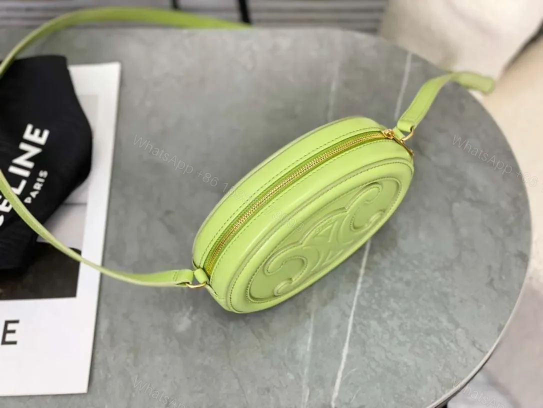 View 5 of Celine Mini Handbag Replica 11 Green Smooth Leather 16×12.5x4cm