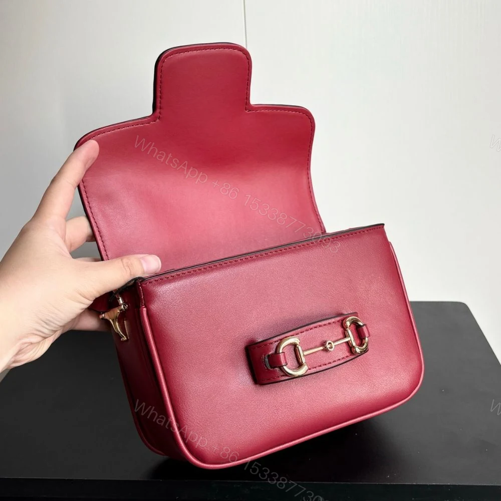 View 7 of Gucci Horsebit 1955 Aura Mini Shoulder Bag Red 19Cm