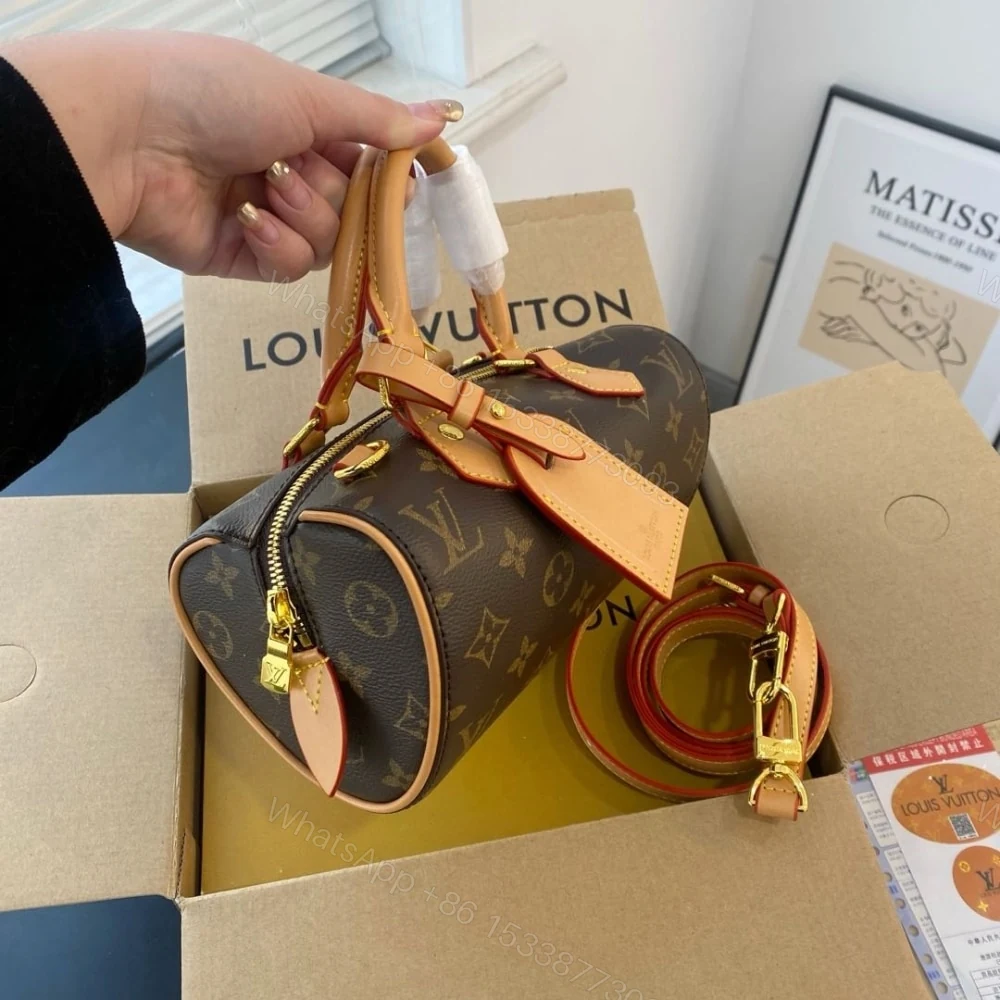 View 3 of Louis Vuitton Speedy Dating Nano Bag Monogram Brown 20Cm M13226