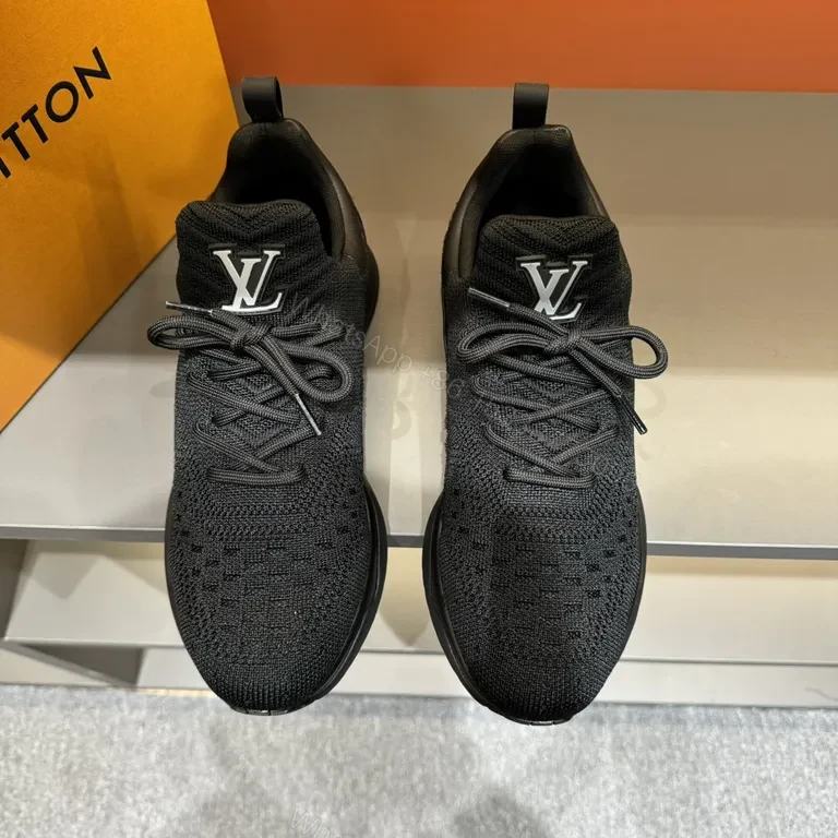 Low-Profile Knit Runner with LV Accent â€“ Modern Craft Sneaker — view 1