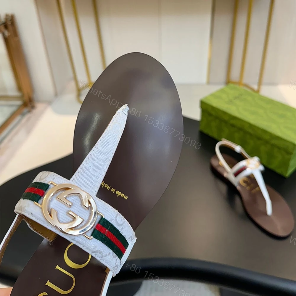 View 7 of GUCCI Women’s Interlocking G Web sandal 282509