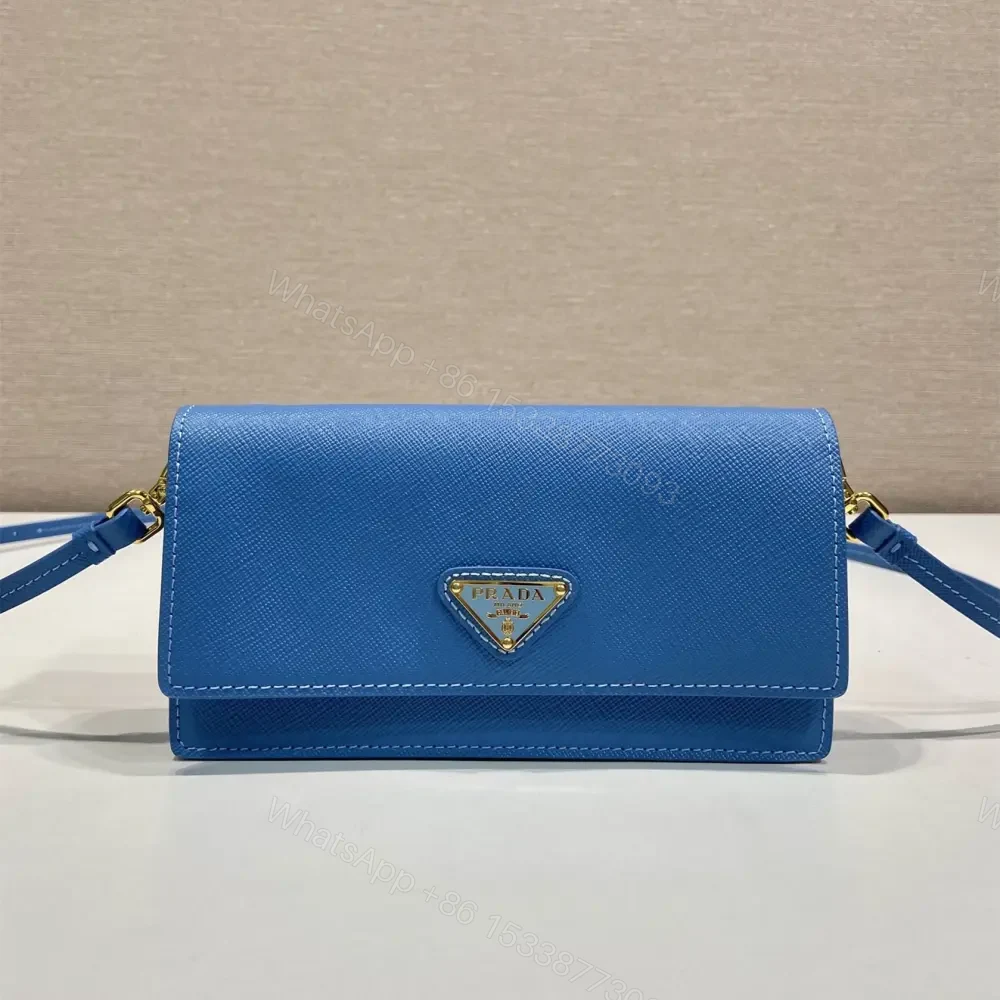 高仿Prada*Saffano系列1NF059斜挎包藍色Mini免檢版 — view 1