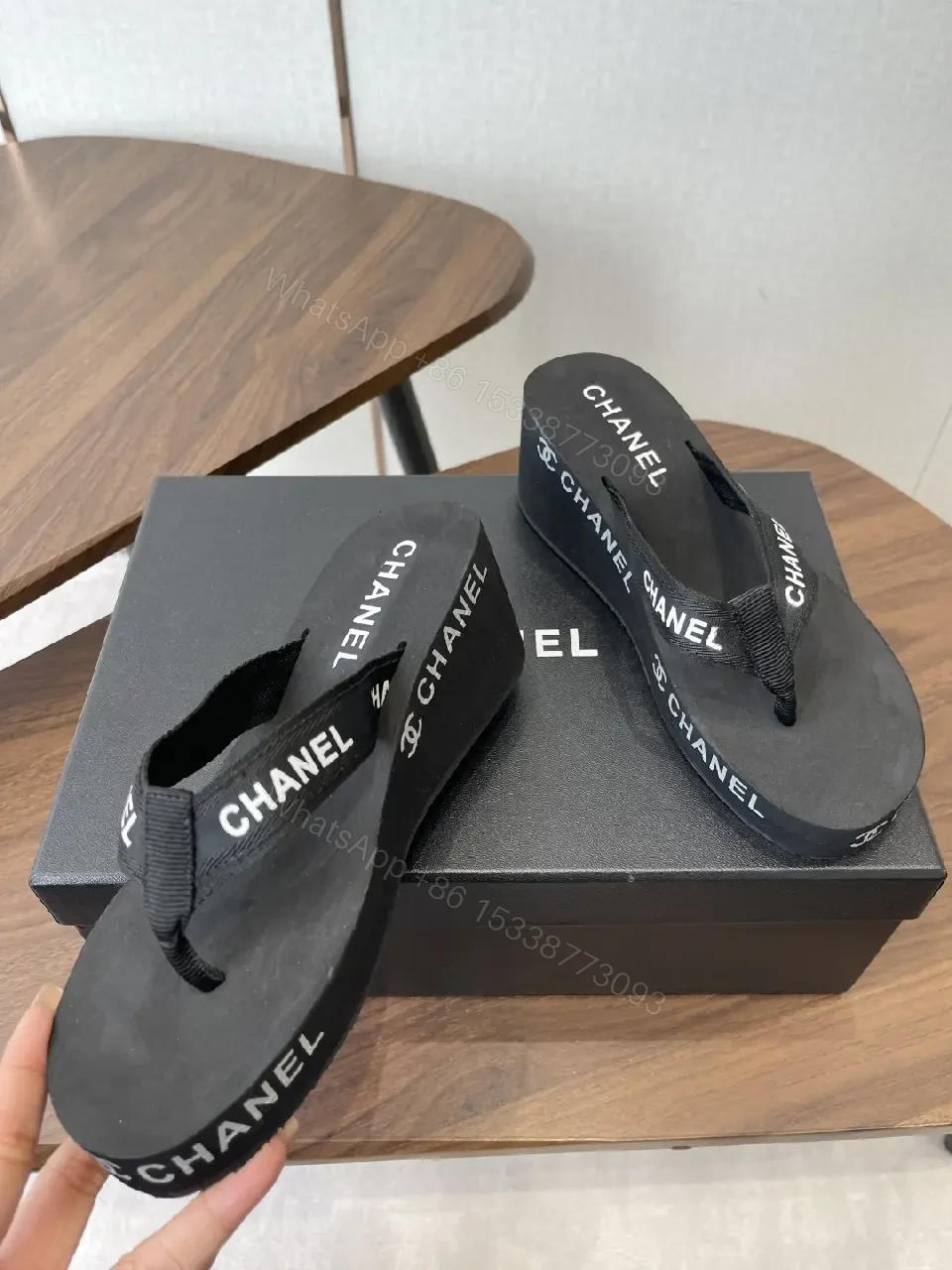 View 9 of Minimalist Luxury Flip-Flops with Premium Straps - Black, EVA