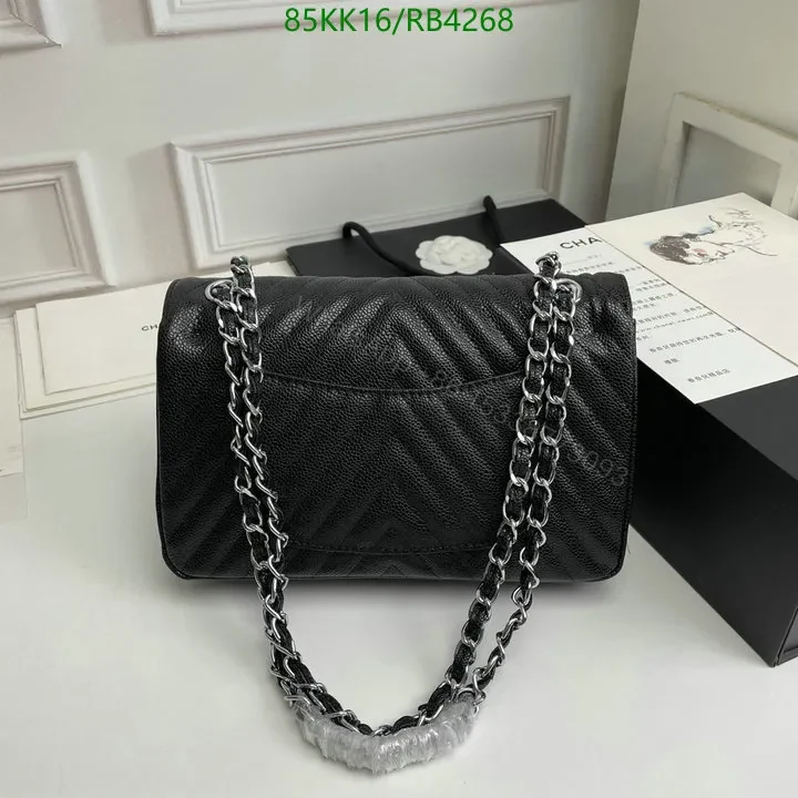 View 12 of Chanel Chevron Caviar Black Double Flap Bag RB4321 – Exquisite Craftsmanship Details