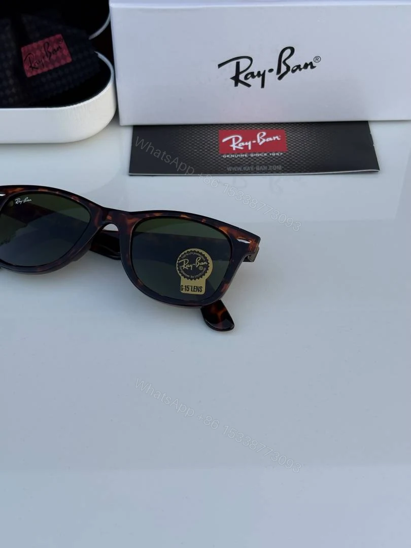 View 5 of First Copy Ray-Ban 2140 Tiger Green Sunglasses For Men And Women UV Protected