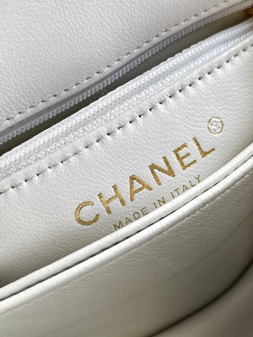 View 8 of Quilted White Lambskin Handbag: Effortless Luxury