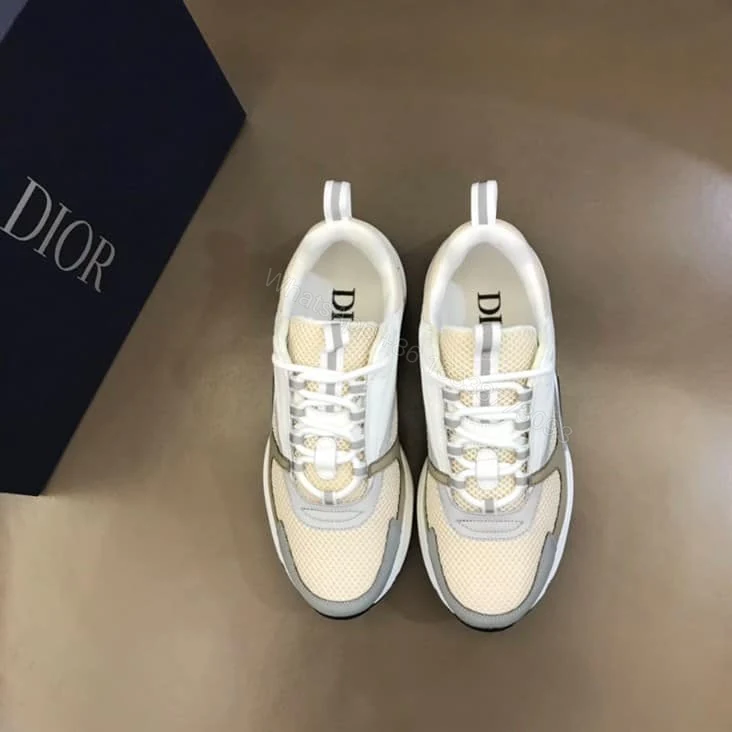 View 3 of B22 SNEAKER TECHNICAL MESH WITH AND CALFSKIN – CD103
