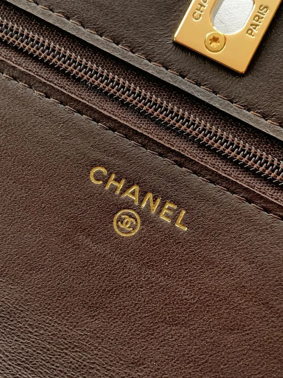 View 8 of Velvet Flap Bag: Rich Chocolate Chain-Detail Luxury