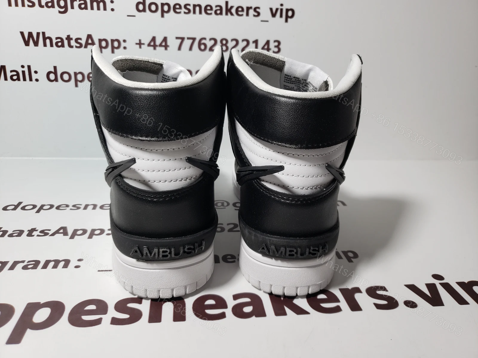 View 4 of AMBUSH X Dunk High 'Black' CU7544-001