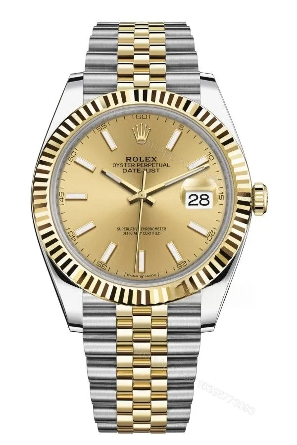 Rolex Datejust M126333-0010 Gold Dial 1:1 Replica Jubilee 41MM 3235 Movement Super Clone Watch — view 1