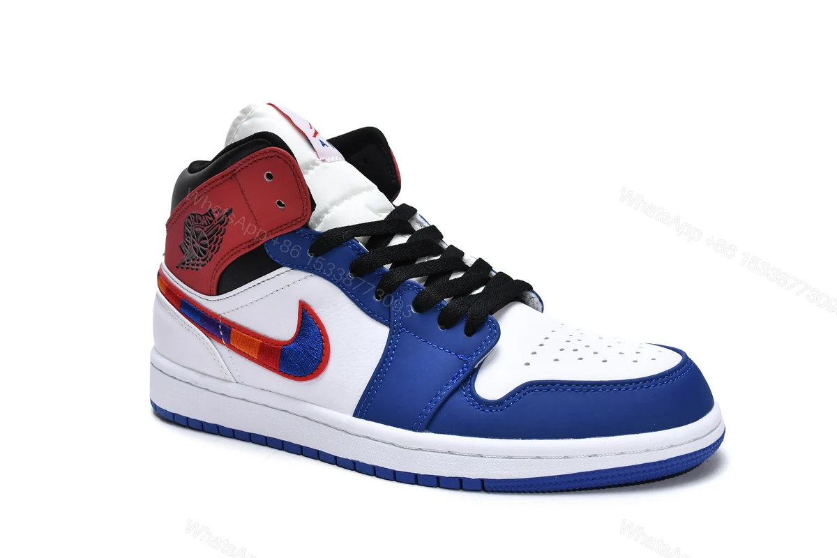 View 2 of Air Jordan 1 Mid Multi-Color Swoosh 852542-146