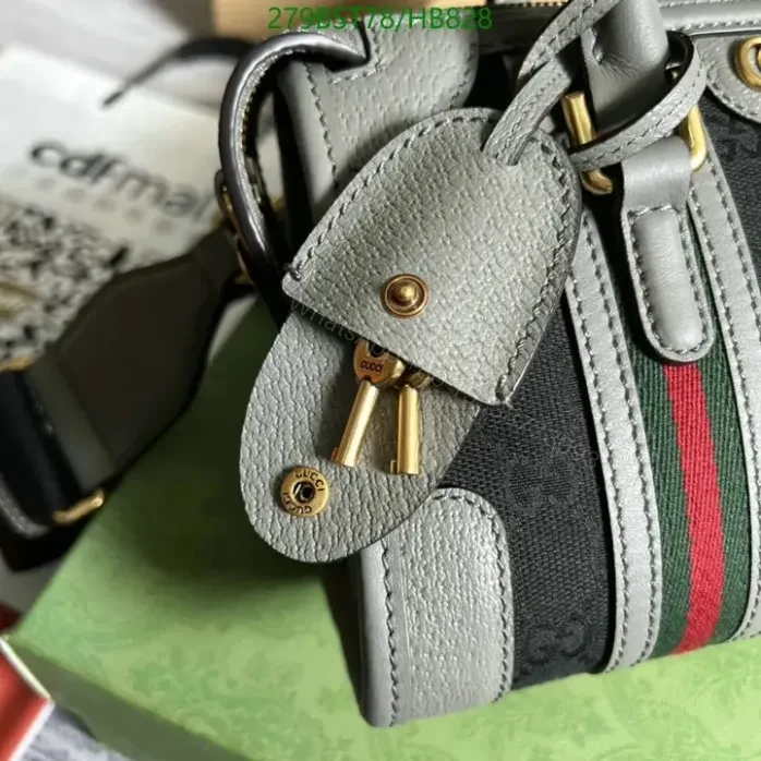 View 11 of Gucci BAULETTO Replica Black Handbag HB8285 – Classic GG Canvas