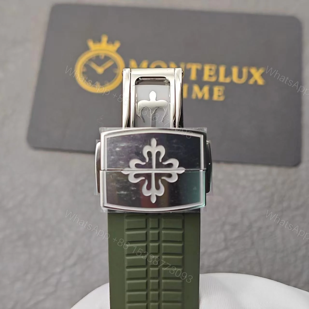 View 6 of Top Swiss Replica Patek Philippe Aquanaut Green Strap