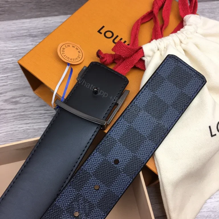 View 9 of Damier Graphite Belt: Signature Pattern, Everyday Luxury accessory