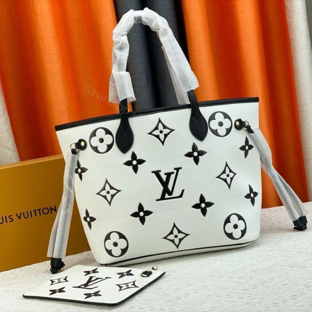 View 2 of Louis Vuitton Neverfull MM Begie And Black 31Cm M46039