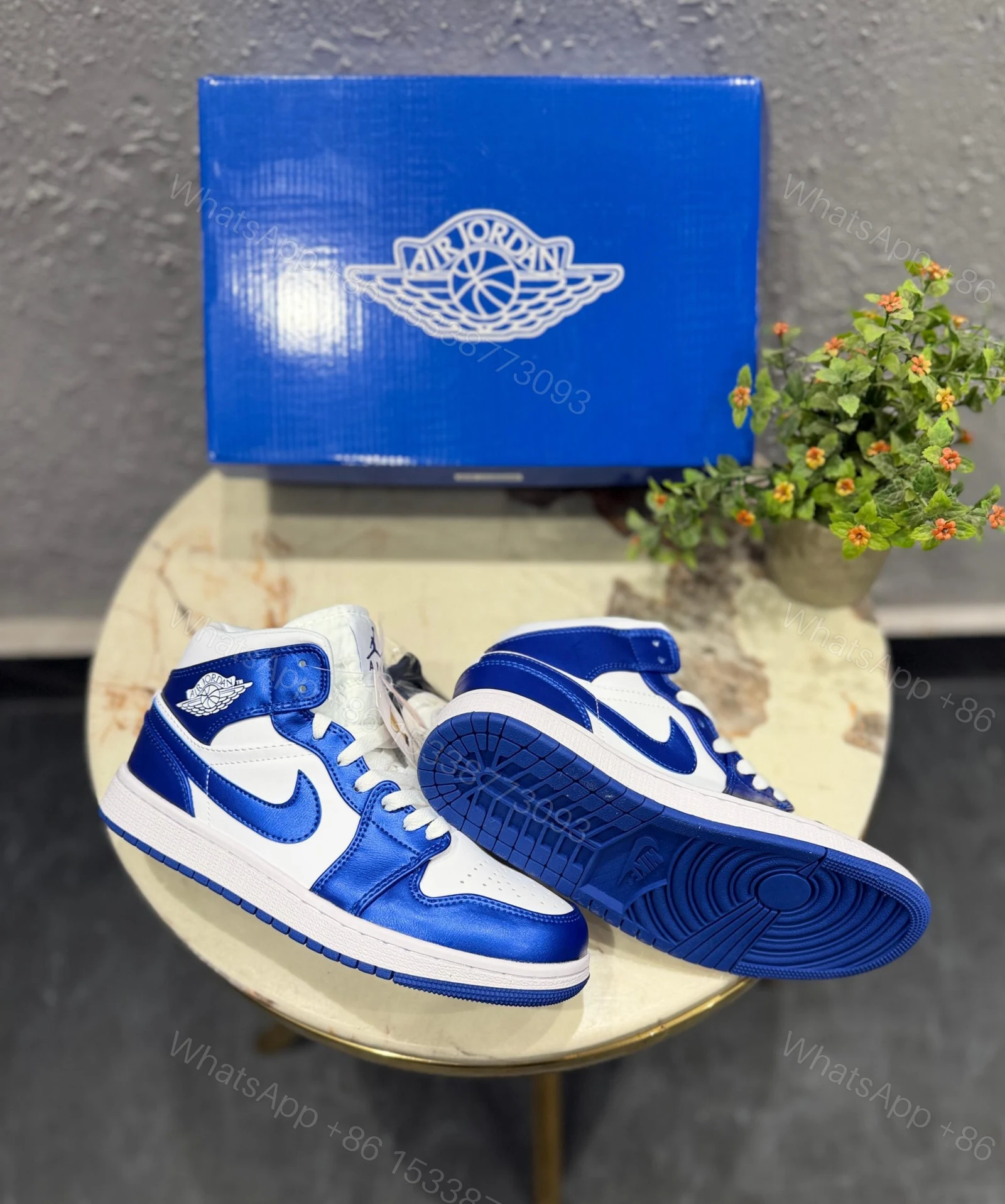 View 4 of First Copy Air Jordan 1 Mid Royal