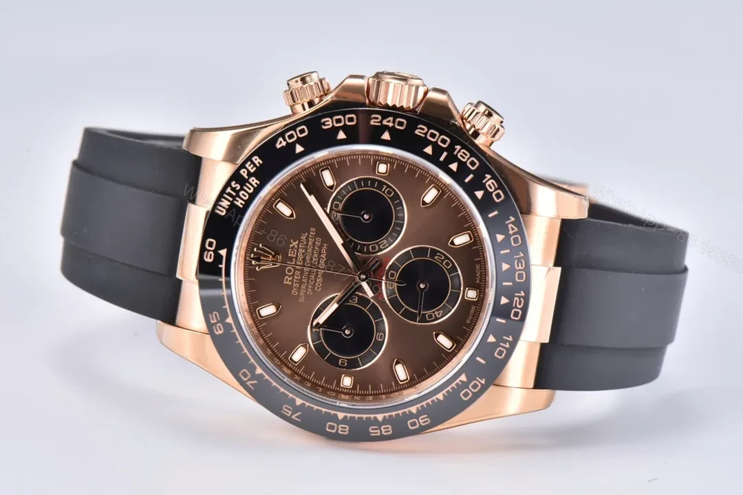 View 2 of WWF Factory Clean Factory Clean Rose Gold Daytona Rubber Strap Watch