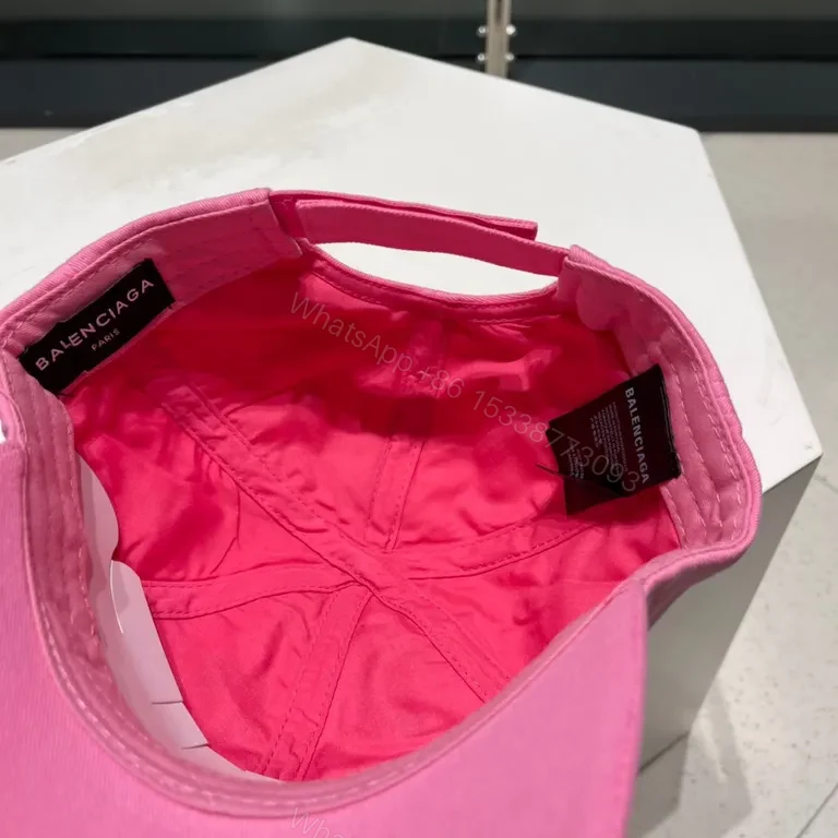 View 3 of Bold Pink Balenciaga-Inspired Cap â€“ Premium Everyday Style