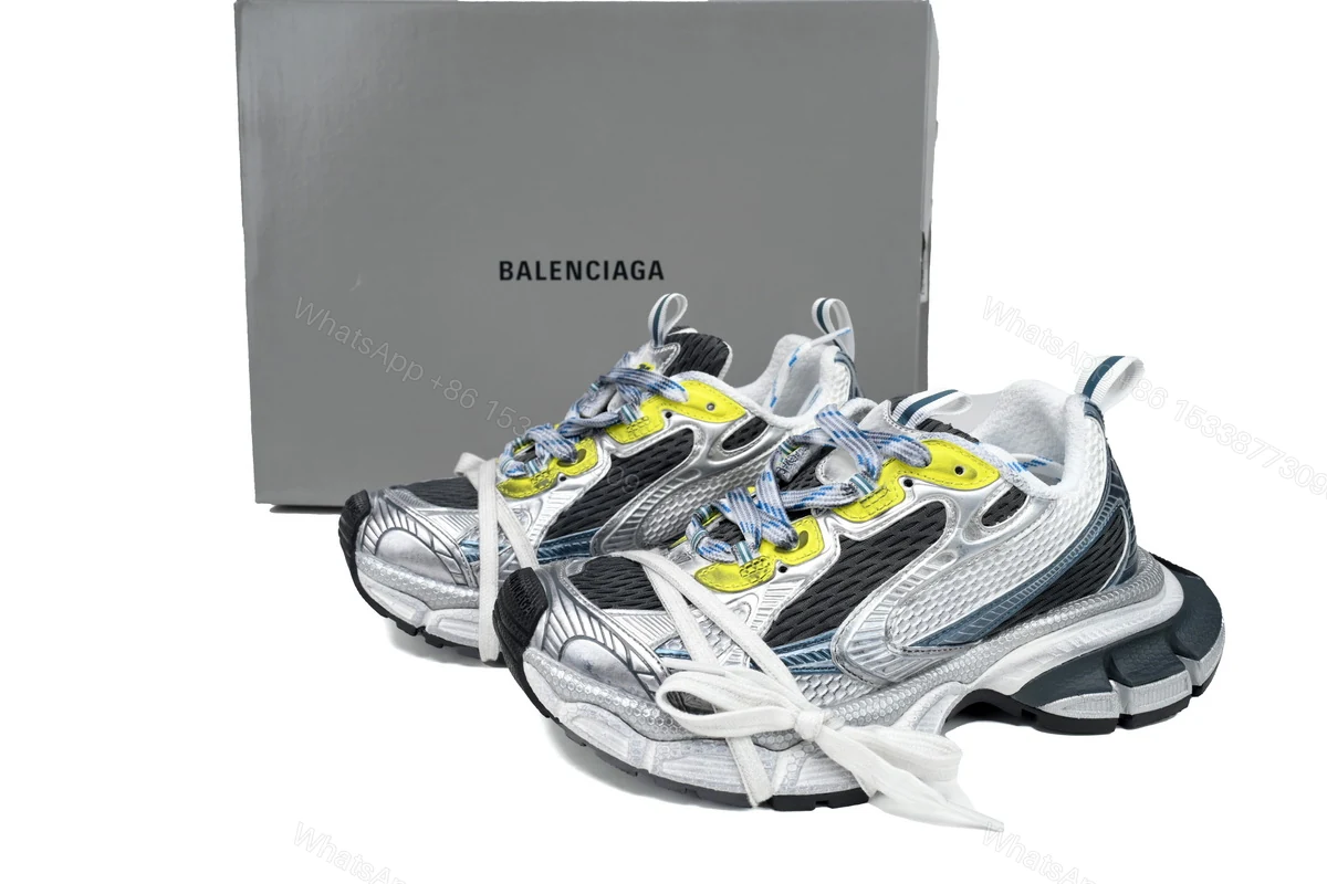 Balenciaga 3XL White Silver Black Blue 734731 W3XL5 9047 — view 2