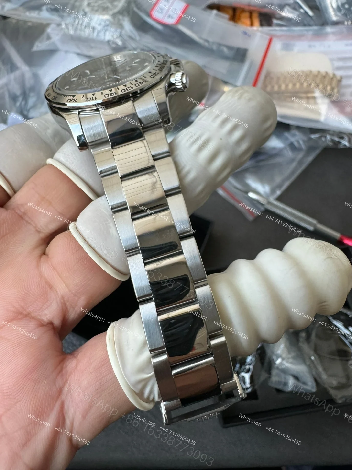 View 10 of Rolex Daytona 1:1 Replica – M116509-0071 Blue Dial Steel Case 4130 Super Clone Watch