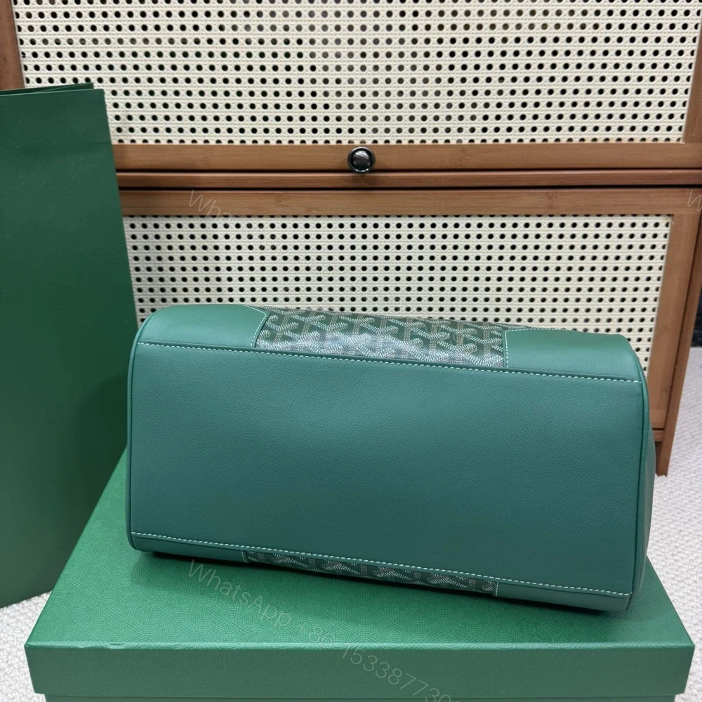 View 5 of 高仿Goyard*SAIGOC2手提托特包雙拼綠色大號免檢版