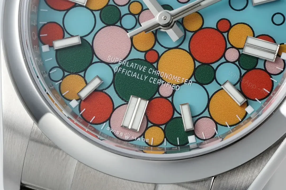 View 5 of Rolex Oyster Perpetual 36 126000 Turquoise Celebration Dial Watch 126000-0009