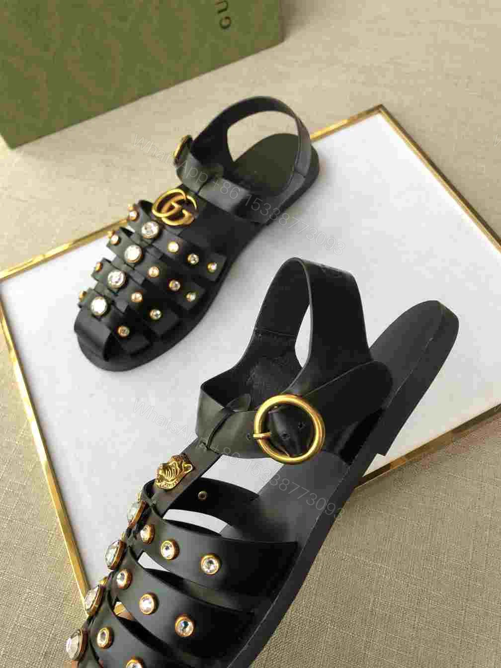 View 2 of GUCCI SANDAL WITH DOUBLE G – SDG002