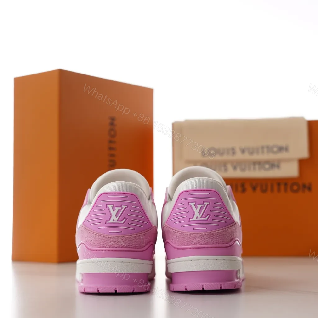 View 5 of Playful Pink Power: Premium LV-Inspired Sneakers