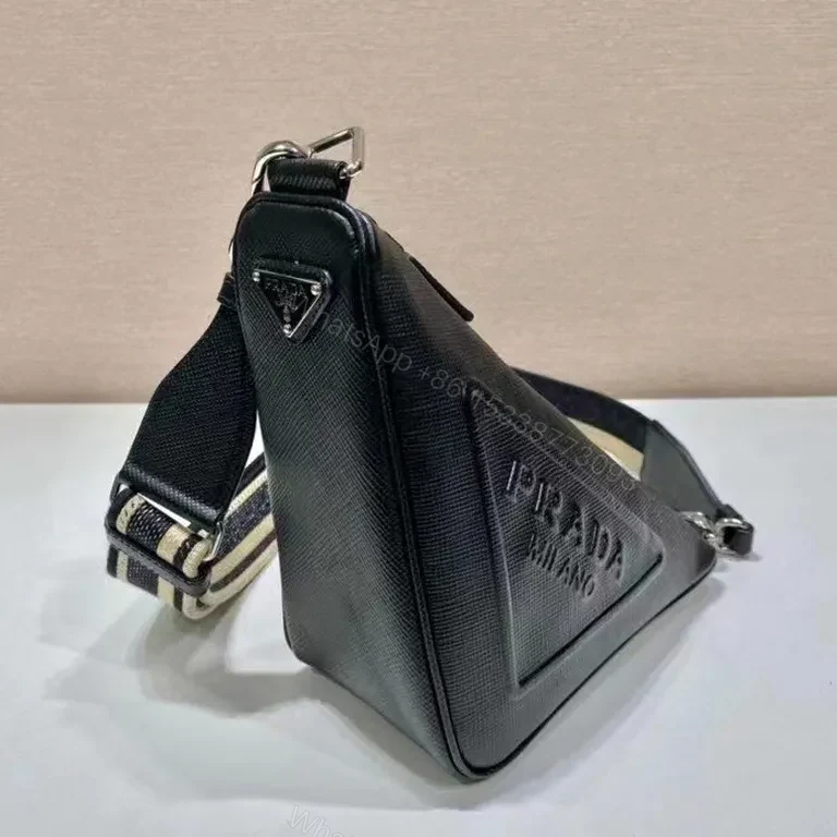 View 3 of Prada Triangle Crossbody: Saffiano Luxe, Everyday Optics