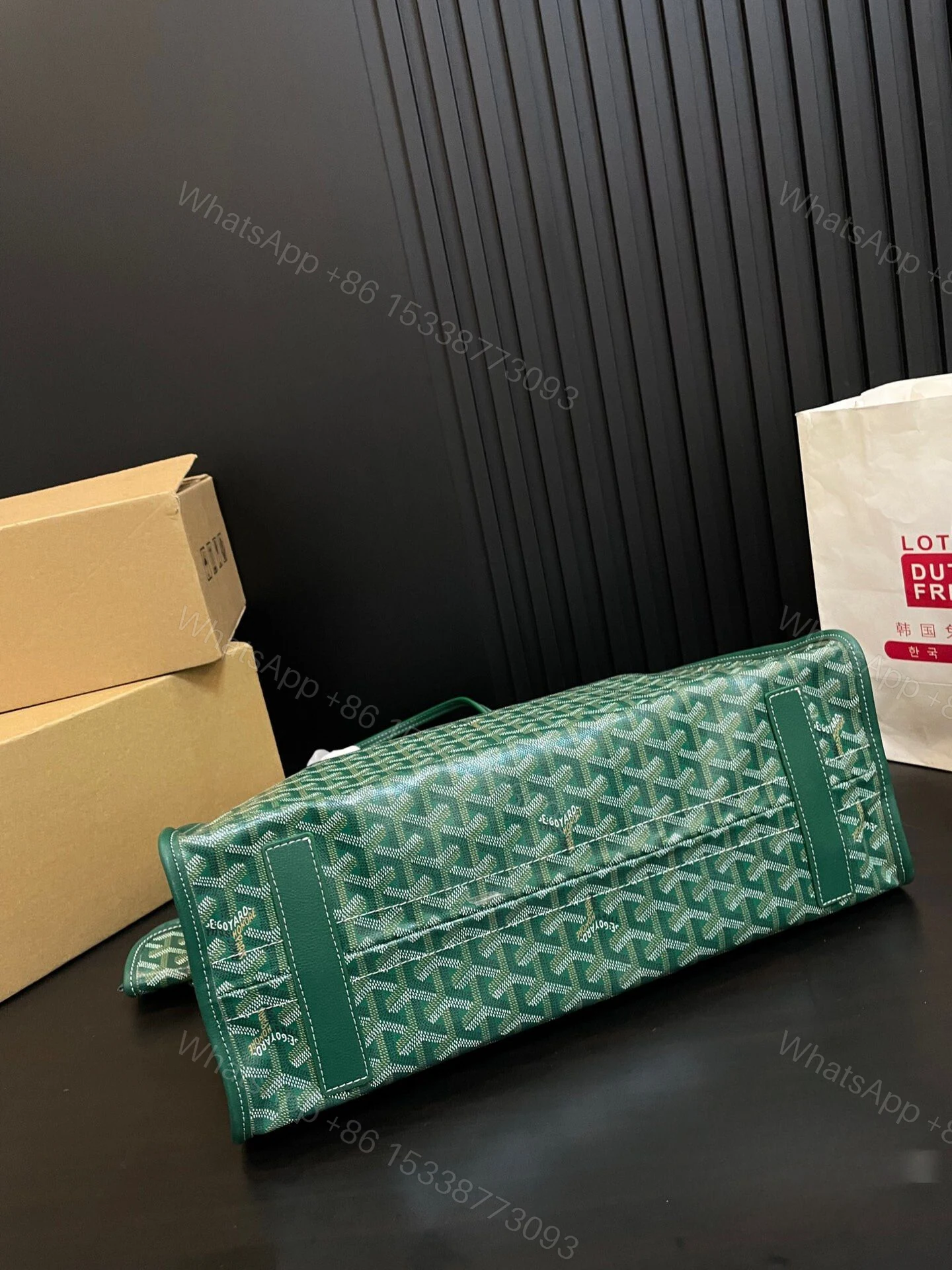 View 3 of GOYARD HARDY PM BAG GREEN 41CM HARDY2PMLTY09CG09P