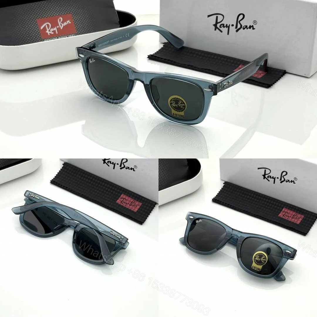 View 2 of First Copy Ray-Ban 2140 Blue Black Sunglasses Premium Glass Quality UV Protected