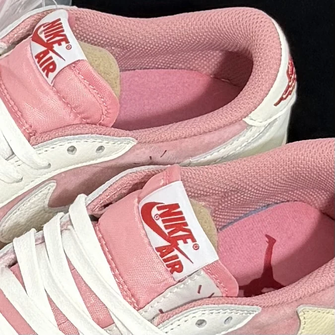 View 4 of Travis Scott x Air Jordan 1 Low OG Shy Pink Replica