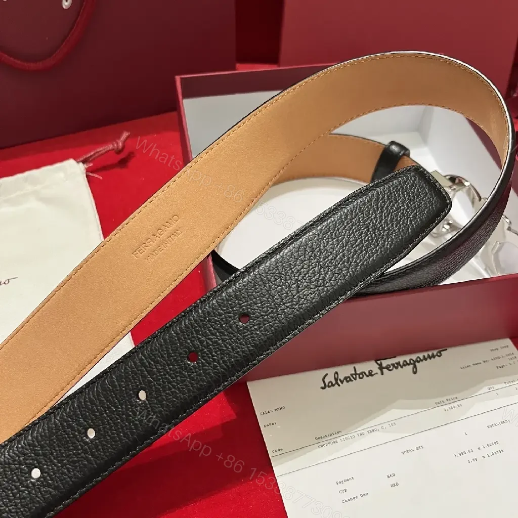 View 4 of Bold Leather Belt with Omega Buckle, Everyday Luxury
